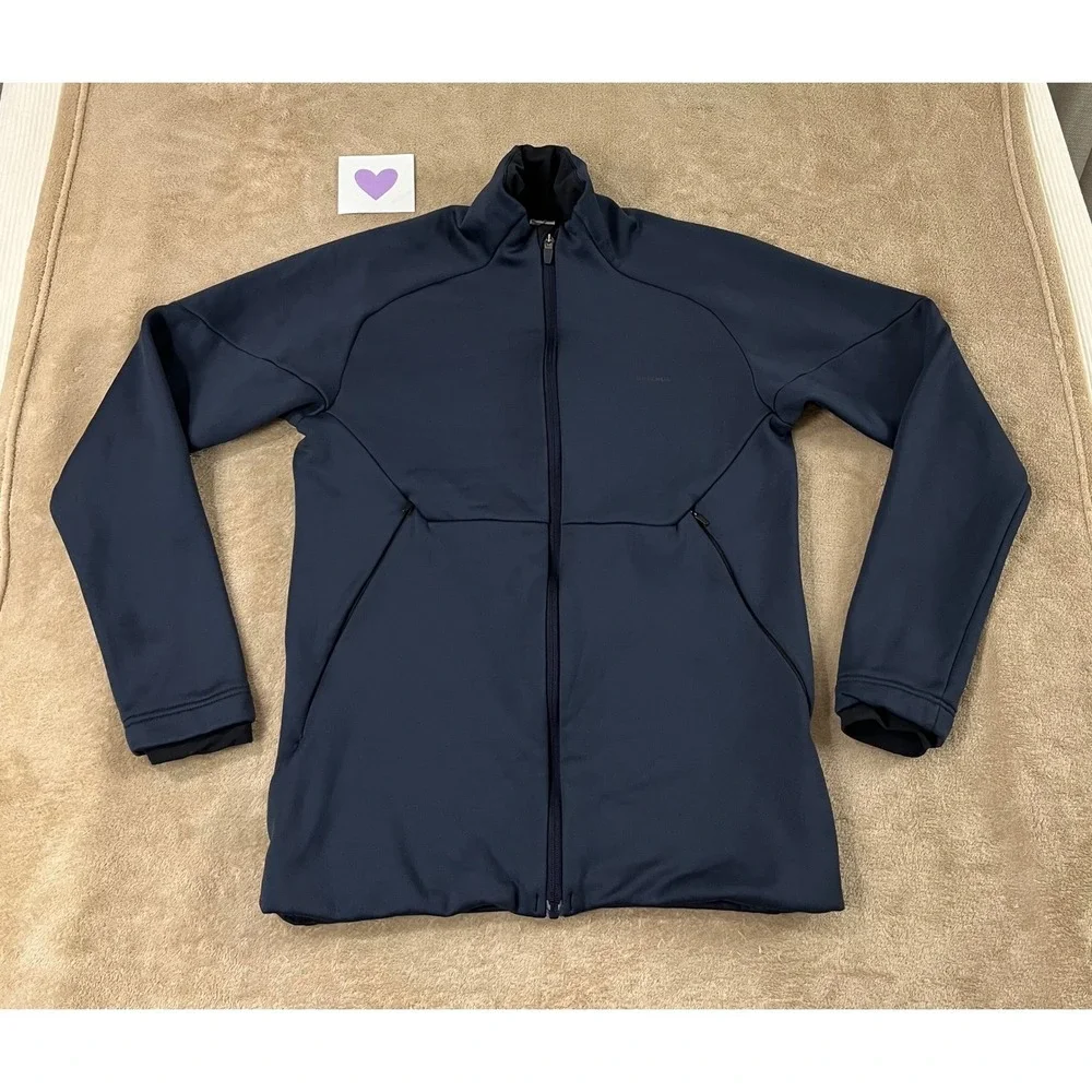Quechua Fleece Jacket MH520 size Medium Blue Athletic Full zip